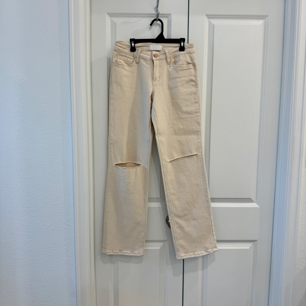 Stylish Cream Jeans for Women